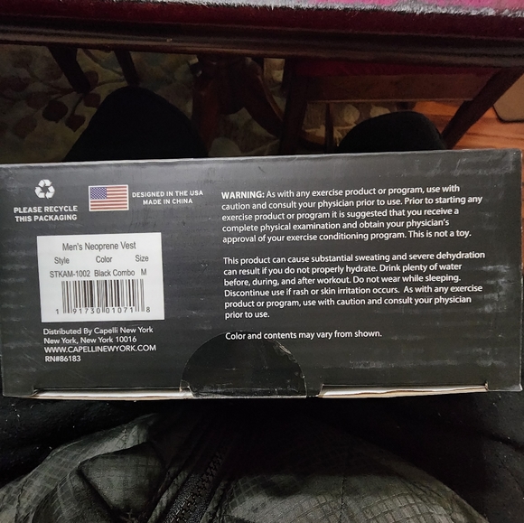 SaunaTek Men's Sauna Sweat Suit Vest - Picture 7 of 7